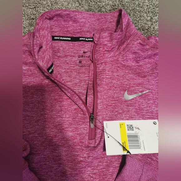 NWT Nike Pink 1/2 Zip Collared Running Top Size S Women's - Picture 4 of 7